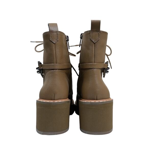 Vince Camuto Womens 8.5 Keltana Leather Combat Boot NEW - Picture 7 of 11